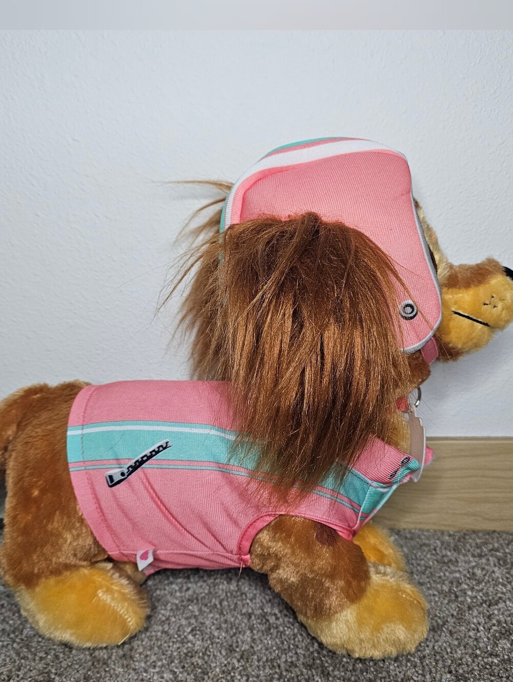 Build A Bear Paw Patrol - Pink with Teal Stripe